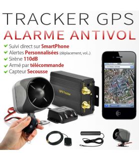 Alarme Tracker GPS Auto / Moto Capteur de Secousses & Coupe Moteur
